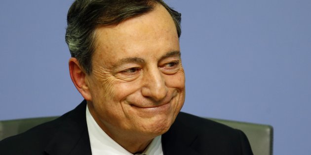 European Central Bank (ECB) President Mario Draghi holds a news conference